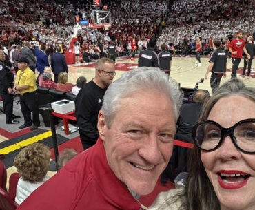 Grady and Kerry McCoy at the Razorbacks Basketball Game December 2025