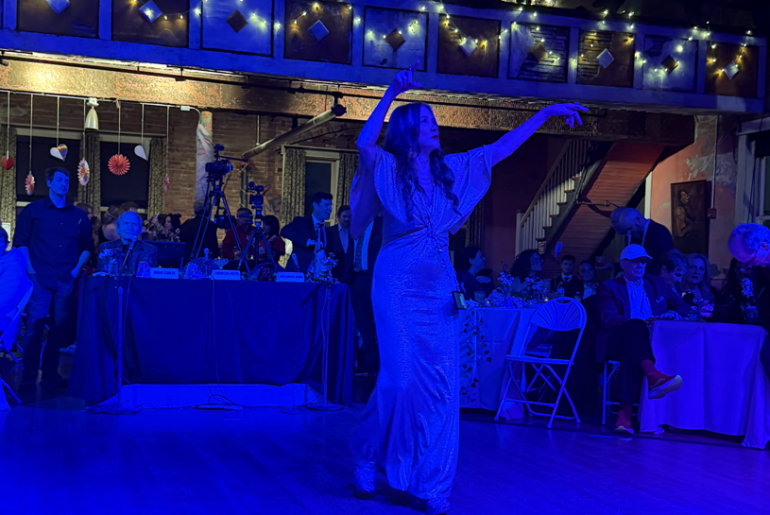 Kerry dances at Dancing into Dreamland