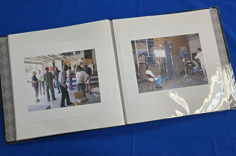 Old photo album of Taborian Hall's historic documentation